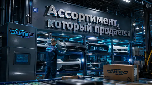 Ассортимент кузовных деталей для магазина автозапчастей