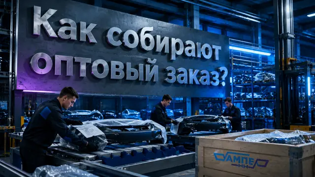 Комплектация оптового заказа кузовных деталей к отправке